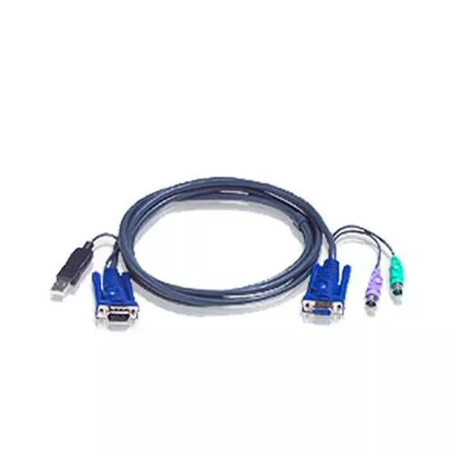 ATEN 2L-5503UP KVM Kabelsatz VGA PS/2 zu USB Länge 3m